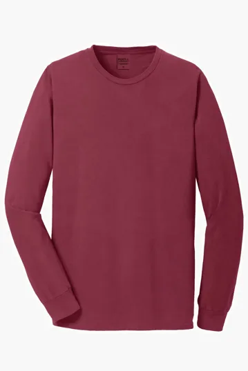 Port & Co Beach Wash Garment-Dyed Long Sleeve Tee — view 13