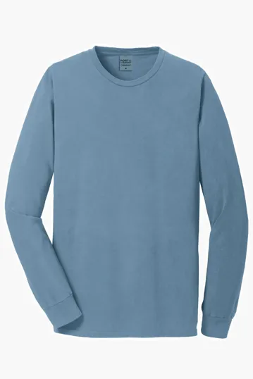 Port & Co Beach Wash Garment-Dyed Long Sleeve Tee — view 14