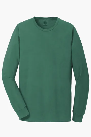 Port & Co Beach Wash Garment-Dyed Long Sleeve Tee — view 18