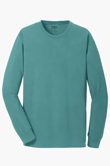 Port & Co Beach Wash Garment-Dyed Long Sleeve Tee — view 19