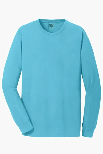 Port & Co Beach Wash Garment-Dyed Long Sleeve Tee — view 24