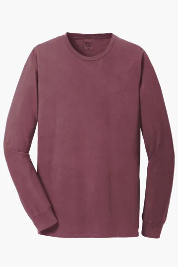 Port & Co Beach Wash Garment-Dyed Long Sleeve Tee — view 27