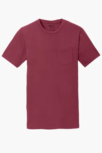 Port & Co Beach Wash Garment-Dyed Pocket Tee — view 6