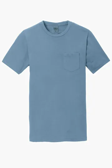 Port & Co Beach Wash Garment-Dyed Pocket Tee — view 7