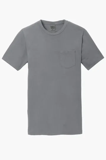 Port & Co Beach Wash Garment-Dyed Pocket Tee — view 9