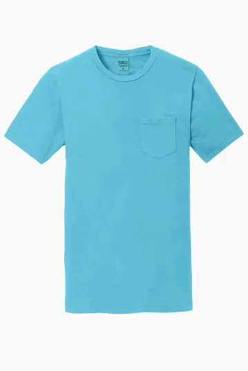 Port & Co Beach Wash Garment-Dyed Pocket Tee — view 10