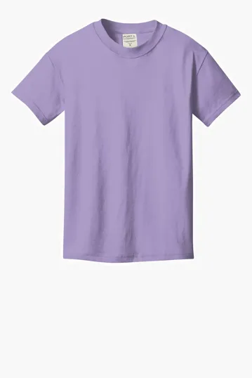 Port & Co Youth Beach Wash Garment-Dyed Tee — view 2