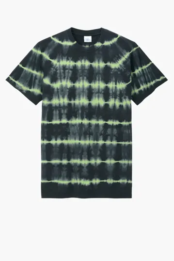 Port & Co Allover Stripe Tie-Dye Tee — view 3