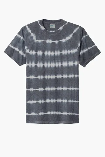 Port & Co Allover Stripe Tie-Dye Tee — view 4