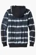 Port & Co Allover Stripe Tie-Dye Fleece Hoodie — view 6