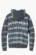 Port & Co Allover Stripe Tie-Dye Fleece Hoodie — view 8