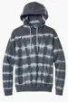 Port & Co Allover Stripe Tie-Dye Fleece Hoodie — view 4