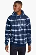 Port & Co Allover Stripe Tie-Dye Fleece Hoodie