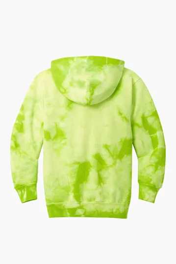 Port & Co Youth Crystal Tie-Dye Pullover Hoodie — view 7
