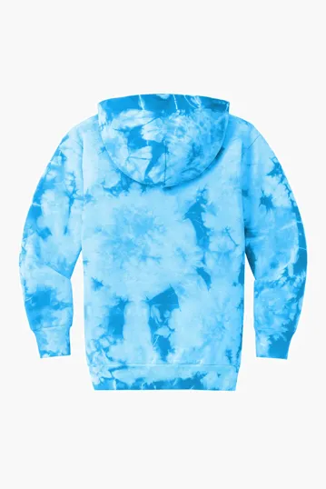 Port & Co Youth Crystal Tie-Dye Pullover Hoodie — view 9