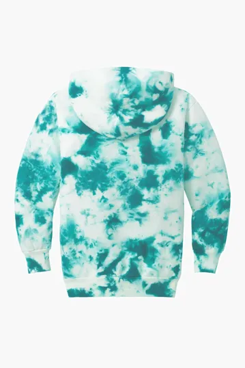 Port & Co Youth Crystal Tie-Dye Pullover Hoodie — view 10