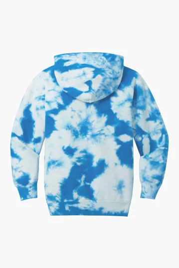Port & Co Youth Crystal Tie-Dye Pullover Hoodie — view 11