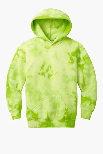 Port & Co Youth Crystal Tie-Dye Pullover Hoodie — view 2