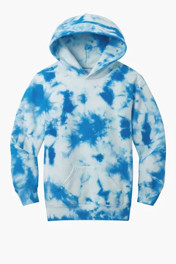 Port & Co Youth Crystal Tie-Dye Pullover Hoodie — view 6