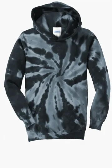Port & Co Youth Tie-Dye Pullover Hooded Sweatshirt — view 2