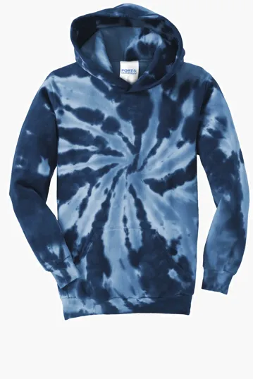 Port & Co Youth Tie-Dye Pullover Hooded Sweatshirt — view 4