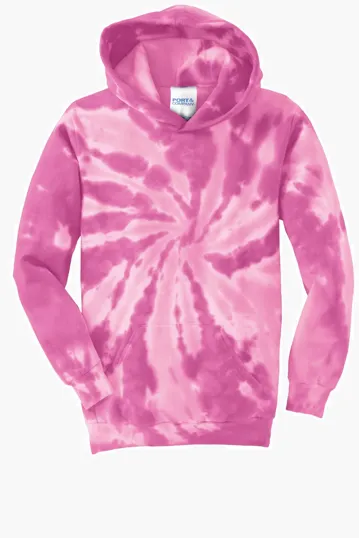 Port & Co Youth Tie-Dye Pullover Hooded Sweatshirt — view 6