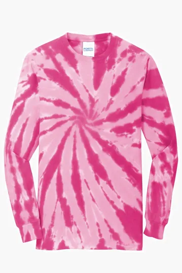 Port & Co Tie-Dye Long Sleeve Tee — view 5