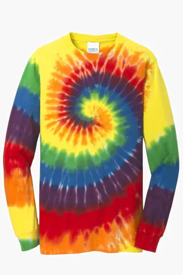 Port & Co Tie-Dye Long Sleeve Tee — view 6