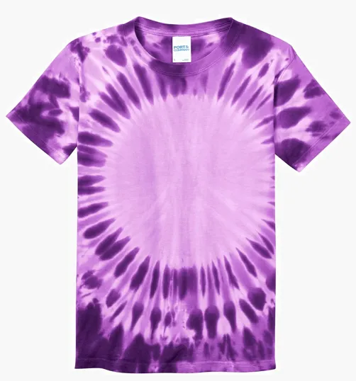 Port & Co Youth Window Tie-Dye Tee — view 2