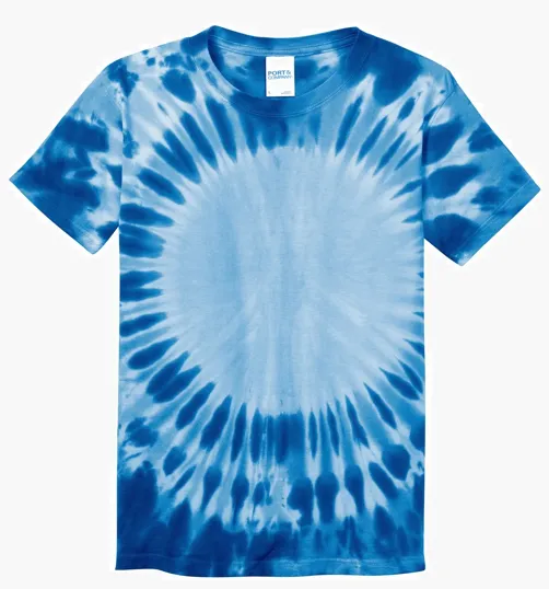 Port & Co Youth Window Tie-Dye Tee — view 4