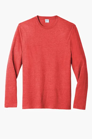 Port & Co Tri-Blend Long Sleeve Tee — view 4