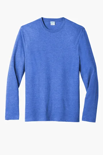 Port & Co Tri-Blend Long Sleeve Tee — view 8