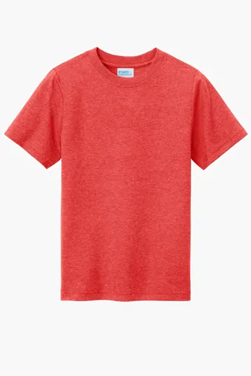 Port & Co Youth Tri-Blend Tee — view 4