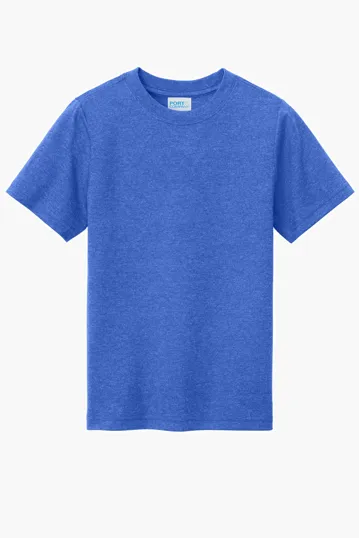 Port & Co Youth Tri-Blend Tee — view 7