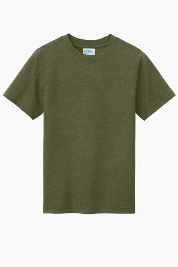 Port & Co Youth Tri-Blend Tee — view 8