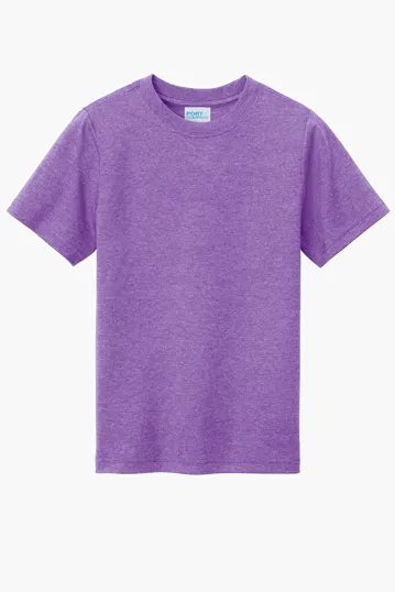 Port & Co Youth Tri-Blend Tee — view 10