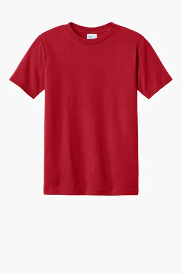 Port & Co Youth CVC Tee — view 8