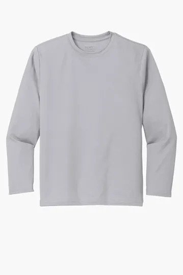 Port & Co Youth Long Sleeve Performance Tee — view 7