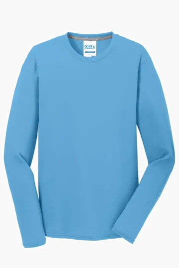 Port & Co Long Sleeve Performance Blend Tee — view 2
