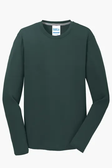 Port & Co Long Sleeve Performance Blend Tee — view 5
