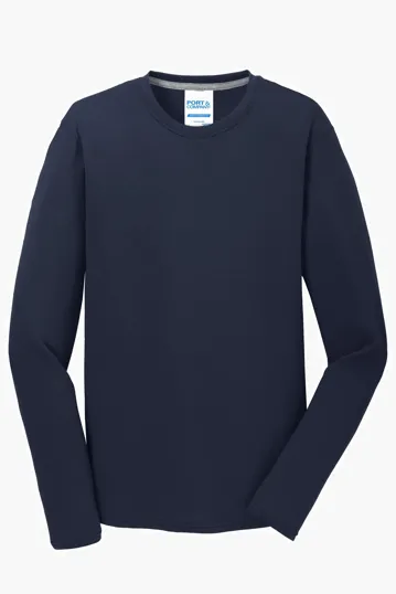 Port & Co Long Sleeve Performance Blend Tee — view 6