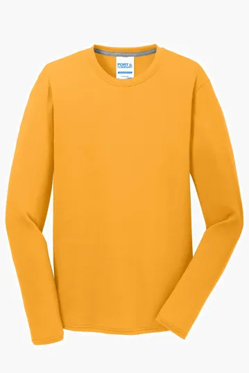 Port & Co Long Sleeve Performance Blend Tee — view 7