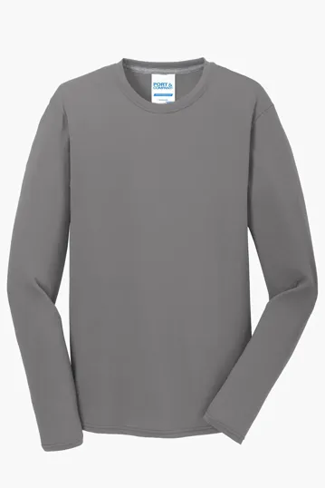 Port & Co Long Sleeve Performance Blend Tee — view 10