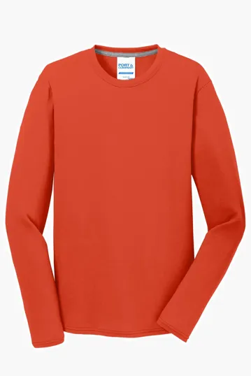 Port & Co Long Sleeve Performance Blend Tee — view 11