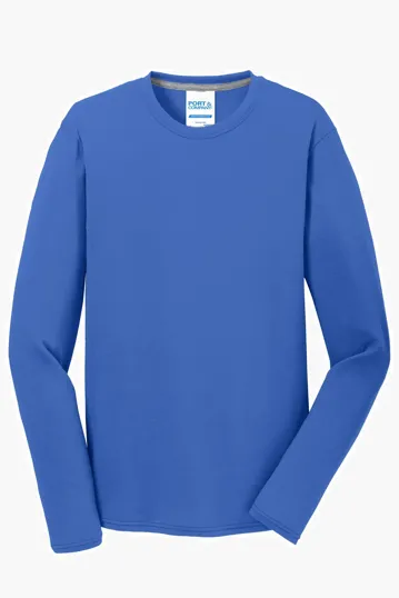 Port & Co Long Sleeve Performance Blend Tee — view 14