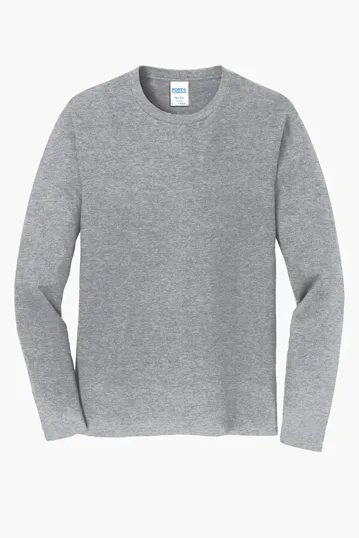 Port & Co Long Sleeve Fan Favorite Tee — view 2