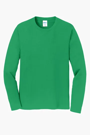 Port & Co Long Sleeve Fan Favorite Tee — view 3