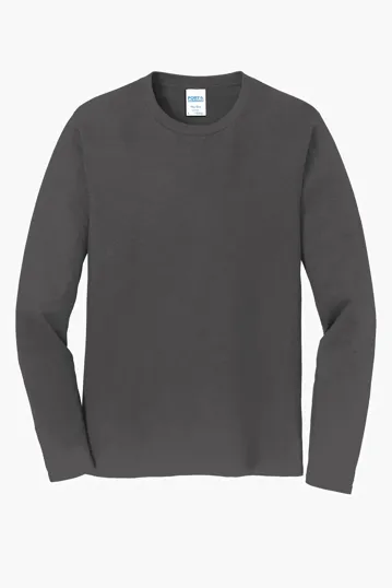 Port & Co Long Sleeve Fan Favorite Tee — view 7