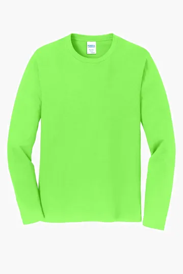 Port & Co Long Sleeve Fan Favorite Tee — view 10