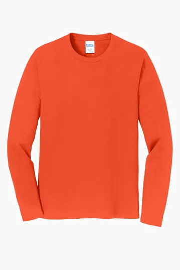 Port & Co Long Sleeve Fan Favorite Tee — view 13
